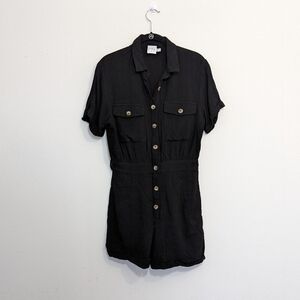 Princess Polly Black Romper Size Small